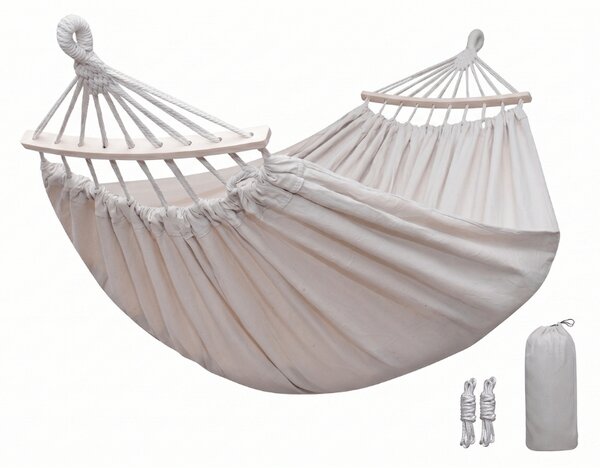 Houpací síť ZENVIO COMFORT 200x80 cm, bílá + taška zdarma