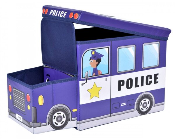 TZB Dětský skládací úložný box Bus modrý