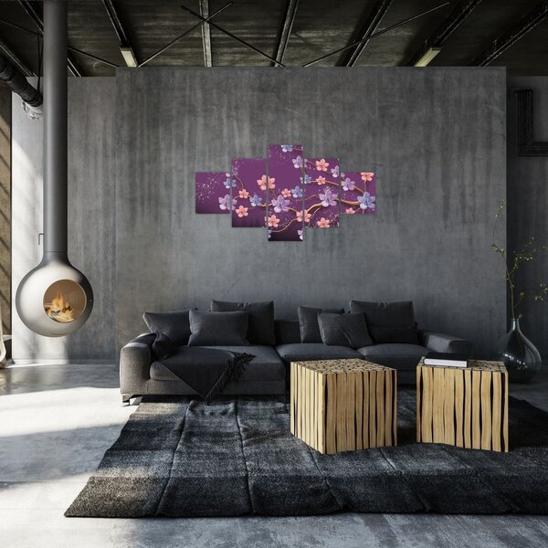 Obraz - Jarní soumrak (125x70 cm)
