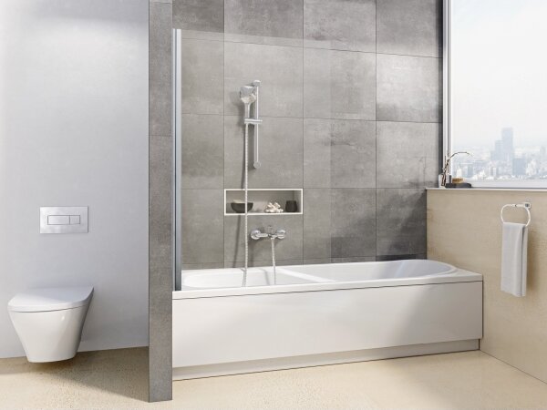 Ravak 79840C00Z1 - Vanová zástěna 80x140 cm lesklý chrom