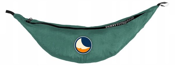 Hamaka bez tyčí Ticket To The Moon zelená 200 kg 320 x 155