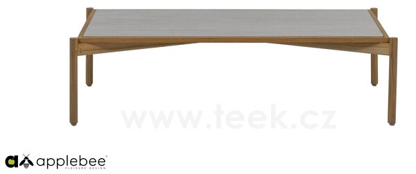 Apple Bee Rohová sestava 5-dílná St.Lucia 320x240 cm, vč.2 stolků s keramickou deskou, rám teak, sedáky venkovní látka Natural Oak