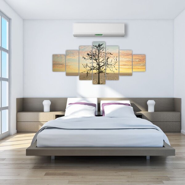 Obraz - Strom na poušti (210x100 cm)