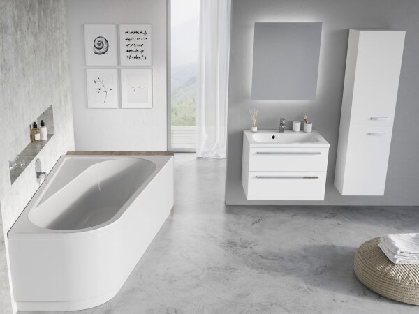 Ravak CA41000000 - Rohová vana CHROME 170x105 cm akrylát/bílá