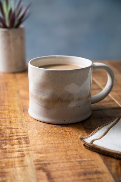 Mikasa Kameninový hrnek s růžovou reaktivní glazurou, 450 ml MKMUG14