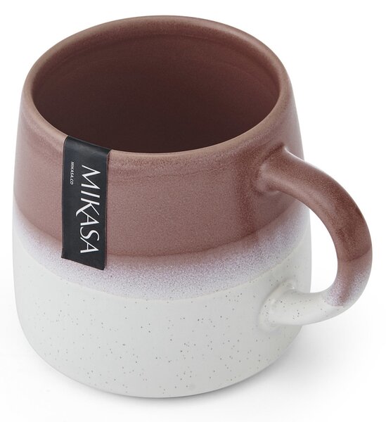 Mikasa Kameninový hrnek s růžovou reaktivní glazurou, 400 ml MKMUG13