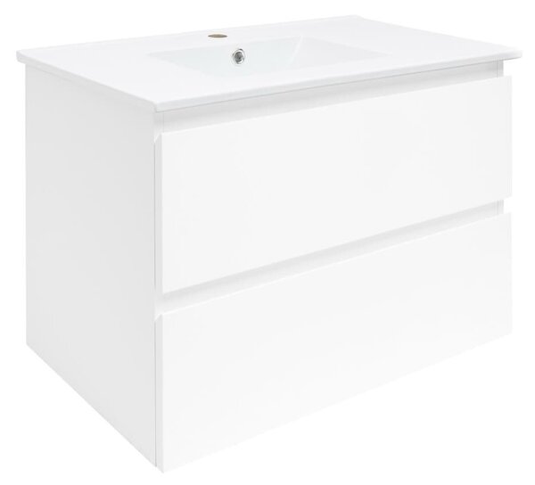 Koupelnová skříňka s umyvadlem SAT B-Way 79x50x45 cm bílá mat BWAY280WU4BI
