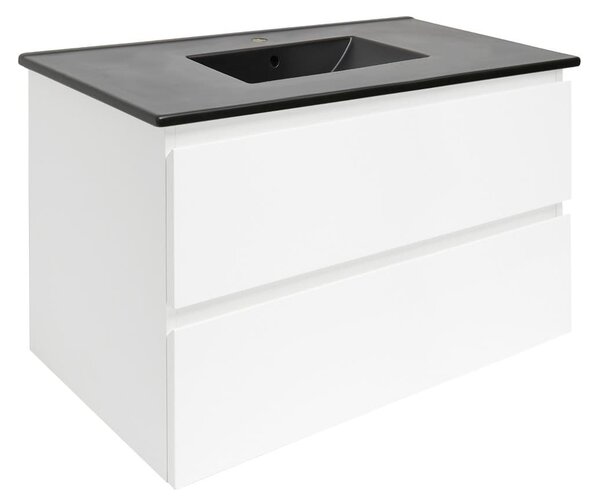 Koupelnová skříňka s umyvadlem SAT B-Way 79x50x45 cm bílá lesk BWAY280WU4B