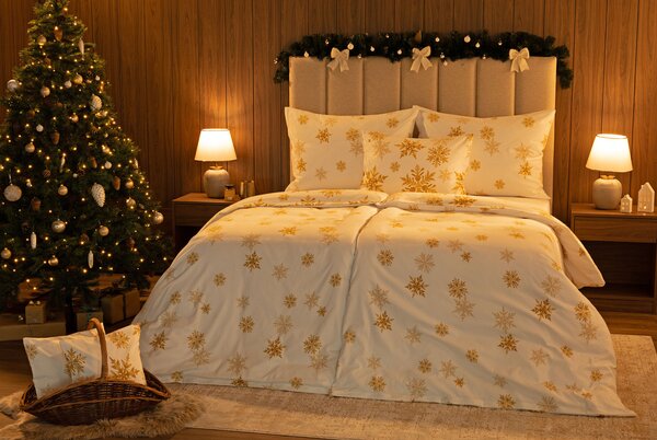 Povlečení Gold Sparks Flanel premium 1x 140/200, 1x 70/90