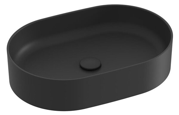 Ravak XJX0D155000 - Umyvadlo na desku CERAMIC SLIM 55x37 cm keramika/černá