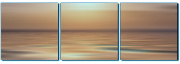 Obraz na plátně - Klidné moře při západu slunce - panoráma 5928FB (90x30 cm)