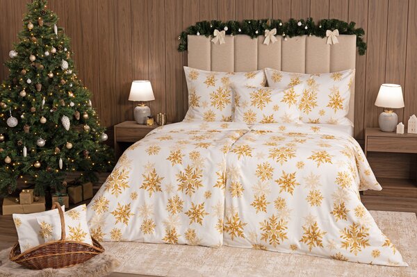 Povlečení Gold Sparks Flanel premium 1x 140/200, 1x 70/90
