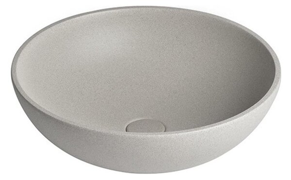 Sapho - Umyvadlo na desku TURF pr. 44 cm beton/bílý pískovec