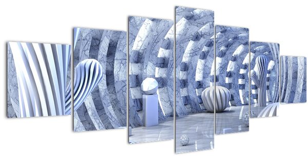 Obraz - 3D abstrakce (210x100 cm)
