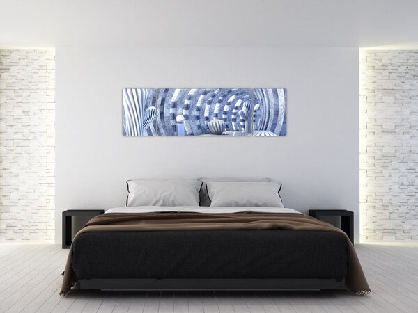 Obraz - 3D abstrakce (170x50 cm)