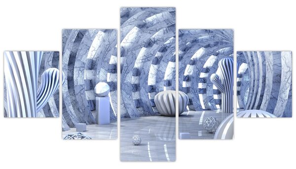 Obraz - 3D abstrakce (125x70 cm)
