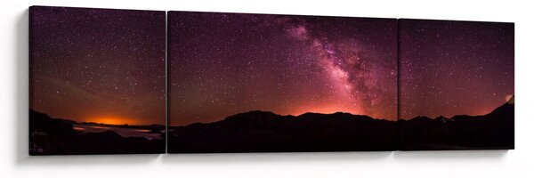 Obraz růžové mlléčné dráhy (170x50 cm)