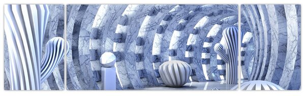 Obraz - 3D abstrakce (170x50 cm)