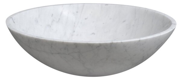 Sapho - Umyvadlo na desku BLOK pr. 42 cm kámen/carrara/matná bílá