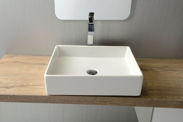 Isvea - Umyvadlo na desku PURITY 50x42 cm keramika/bílá