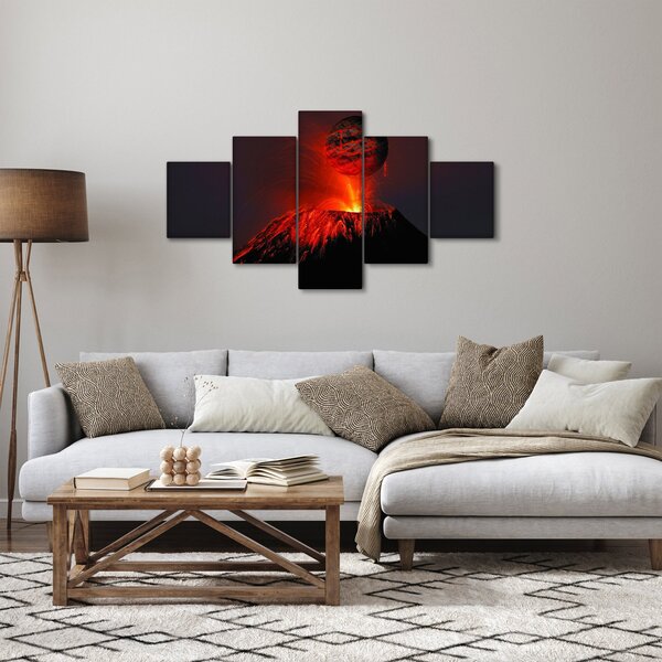 Obraz vulkánu (125x70 cm)