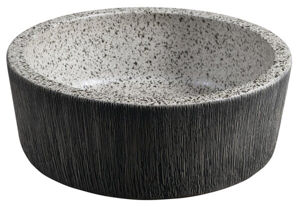 Sapho - Umyvadlo na desku PRIORI pr. 41 cm bílá/šedá