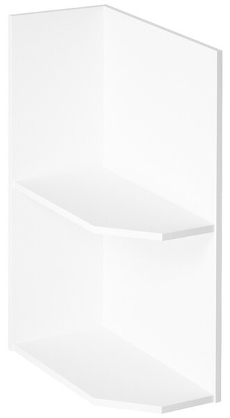 ASPEN b | dolní koncový regál D25PZ | 25 cm | LEVÁ | bílá