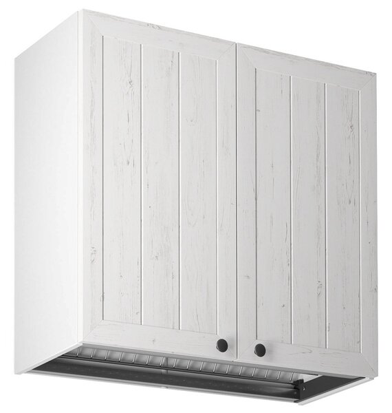 PROVENCE k | horní skříňka G80C s odkapávačem | 80 cm | bílá/borovice andersen