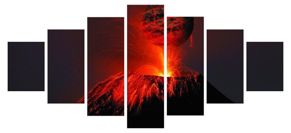 Obraz vulkánu (210x100 cm)