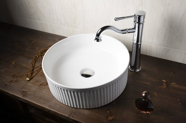 Sapho - Umyvadlo na desku PICOBELLO pr. 37 cm keramika/bílá