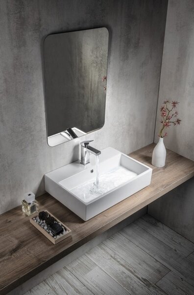 Isvea - Umyvadlo na desku PURITY 60x42 cm keramika/bílá