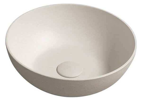 Sapho - Umyvadlo na desku FORMIGO pr. 39 cm beton/písková