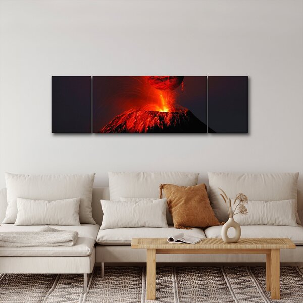 Obraz vulkánu (170x50 cm)