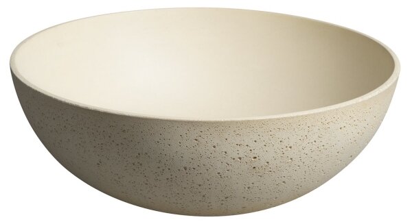 Sapho - Umyvadlo na desku FORMIGO pr. 39 cm beton/béžová
