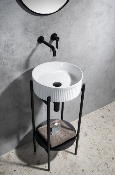 Sapho - Umyvadlo na desku PICOBELLO pr. 37 cm keramika/bílá