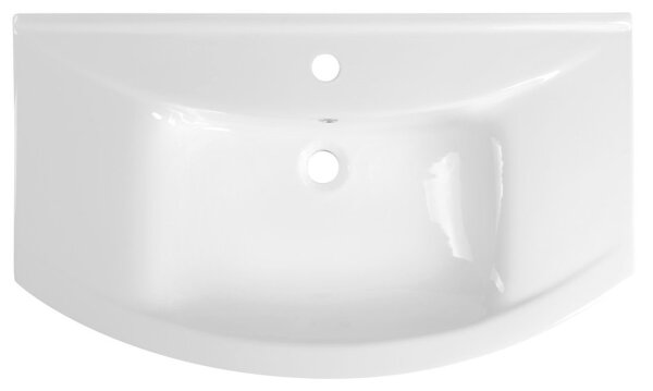 Aqualine - Zápustné umyvadlo ZERO 86x50 cm keramika/bílá