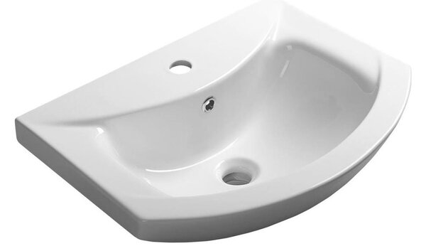 Aqualine - Zápustné umyvadlo ZERO 55x44 cm keramika/bílá