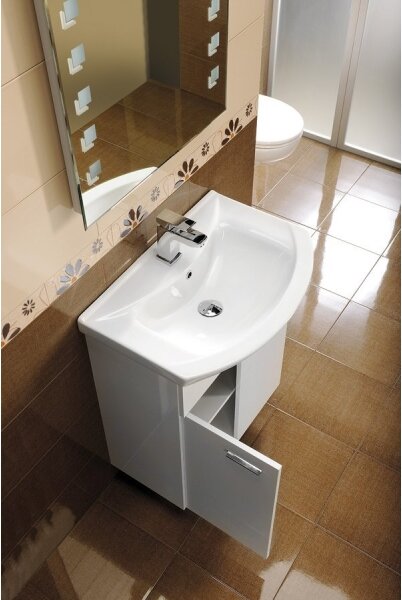 Aqualine - Zápustné umyvadlo ZERO 75x48,5 cm keramika/bílá