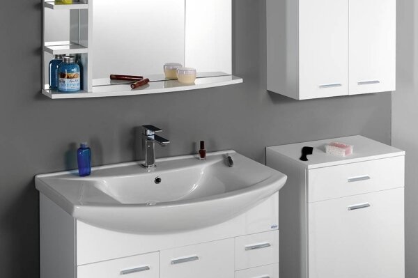 Aqualine - Zápustné umyvadlo ZERO 86x50 cm keramika/bílá