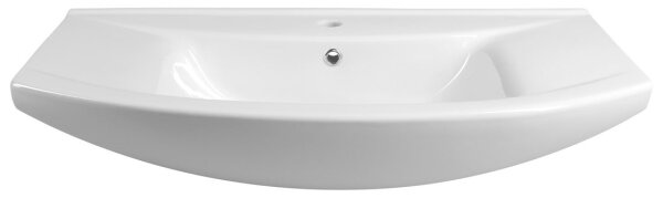Aqualine - Zápustné umyvadlo ZERO 86x50 cm keramika/bílá