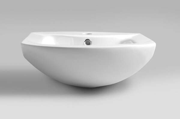 Aqualine - Zápustné umyvadlo ZERO 45,5x40 cm keramika/bílá