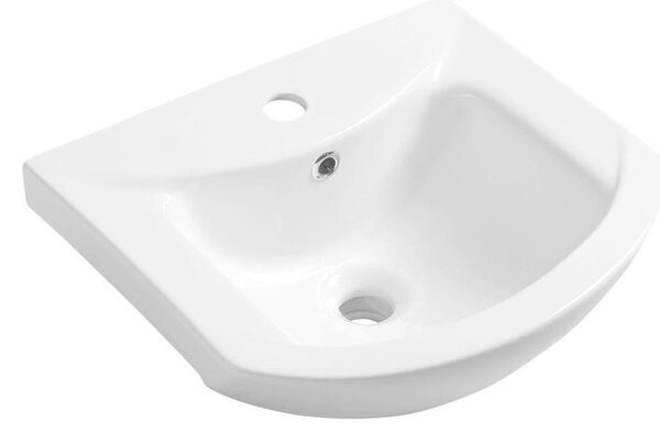 Aqualine - Zápustné umyvadlo ZERO 45,5x40 cm keramika/bílá