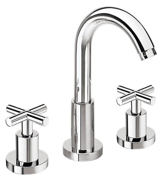 Sapho - Umyvadlová baterie 3-otvorová AXIA RETRO 23,8 cm lesklý chrom