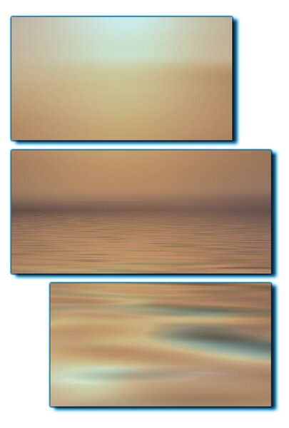 Obraz na plátně - Klidné moře při západu slunce - obdélník 7280FD (90x60 cm)