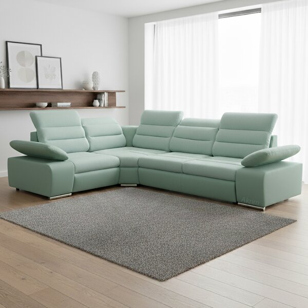 Sedací souprava Korfu mini | LEVÁ | 225x296 cm | rozkládací, bez úložného prostoru | VÝBĚR TKANIN