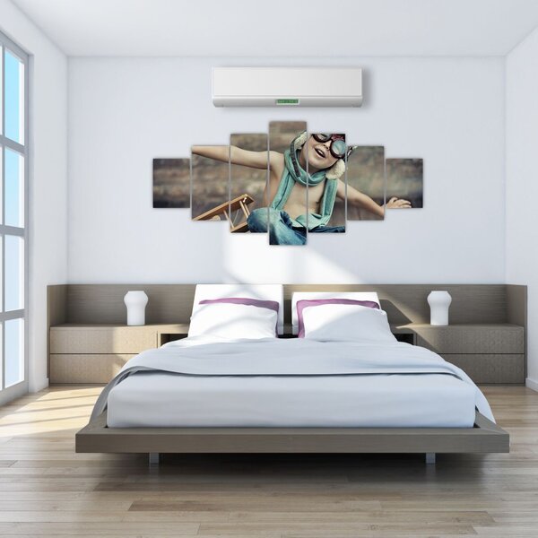 Obraz - Mladý letec (210x100 cm)