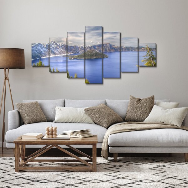 Obraz horského jezera (210x100 cm)