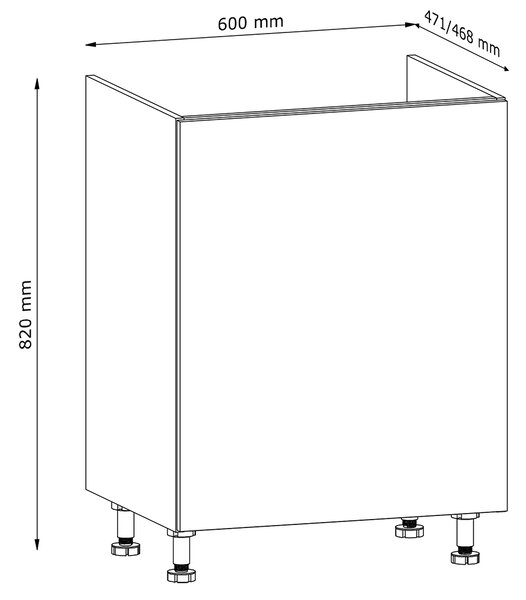 Kuchyňská linka LANGEN au | 160 cm | S ÚCHYTY | artisan