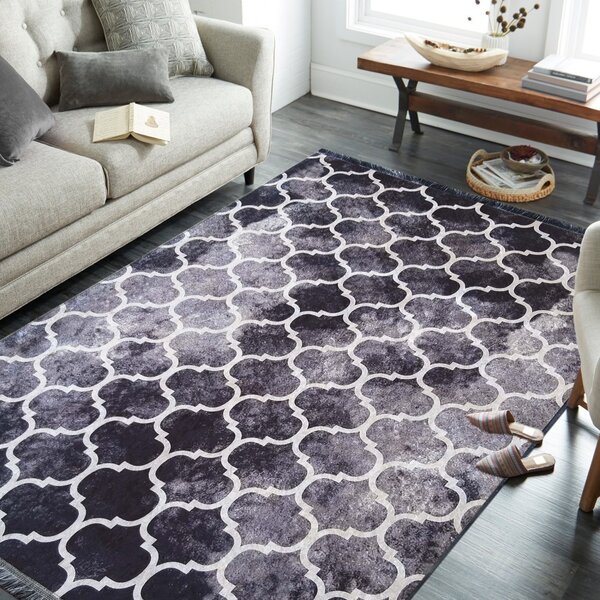 Luxusní vzorovaný koberec ve skandinávském stylu s třásněmi Šířka: 160 cm | Délka: 220 cm