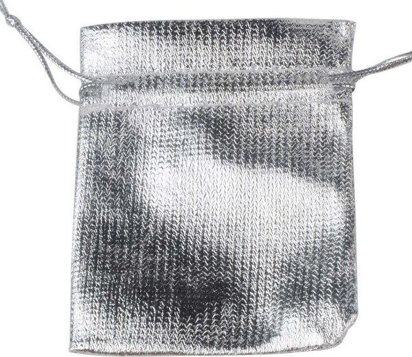 Gaira® Dárkový pytlík 9x12cm 5ks stříbrný